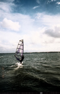 Windsurfing in Zeeland.