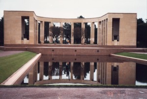 The American Cemetery lies quiet above Omaha Beach.