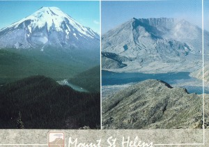 Mt. St. Helens before and after.