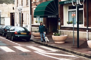 Outside our hotel in Poix de Picardie, www.dogwilltravel.com, flanders fields