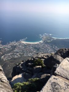 View from Table Mountain over Cape Town.